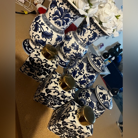 Floral Antique Vases
